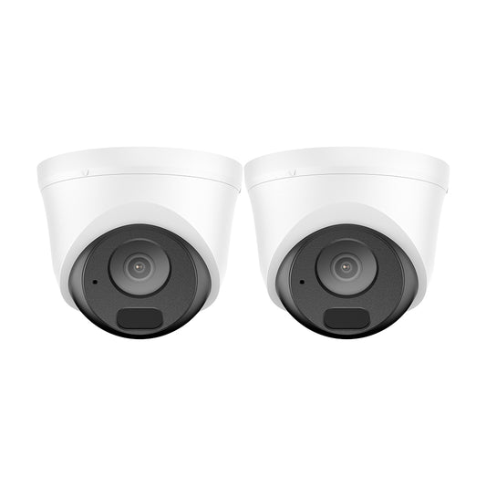 2 STÜCK 5MP Full HD PoE IP-Sicherheitskamera, Nachtsicht, erweiterte Erkennung, IP67 wasserdicht