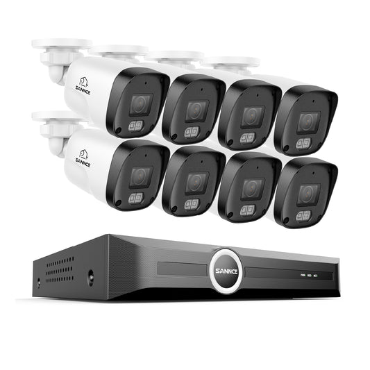 3MP 8-Kanal-PoE-Sicherheitssystem, 6MP NVR, S+265., intelligente Bewegungserkennung, intelligente Wiedergabe, intelligente Benachrichtigung mit angehängtem Bild