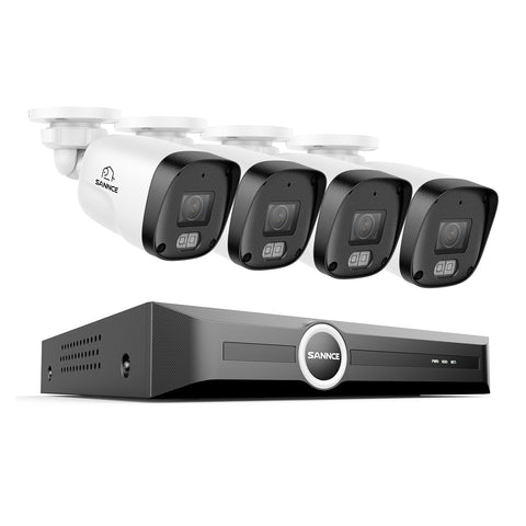 3MP 8 Kanal PoE Sicherheitssystem, 6MP NVR, S+265., Personen- und Fahrzeugerkennung, Smart Playback, Smart Notification mit Bildanhang