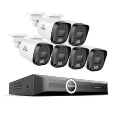 3MP 8-Kanal-PoE-Sicherheitssystem, 6MP NVR, S+265., intelligente Bewegungserkennung, intelligente Wiedergabe, intelligente Benachrichtigung mit angehängtem Bild