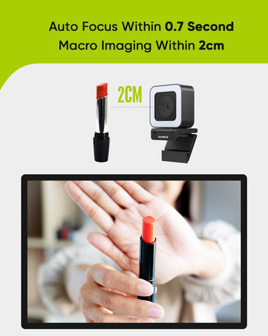 2K 4MP Super HD USB Webcam mit Autofokus