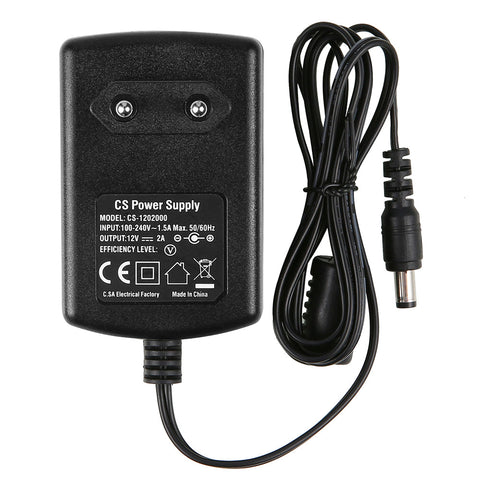 12V 2A EU Netzteil Adapter, Steckernetzteil, UL-gelistet, AC 100V-240V zu DC 12V 2A 24W Transformator, Universal Konverter für LED Streifen Lichter, CCTV Kamera, Sicherheitssystem, Router, Haushaltsgeräte
