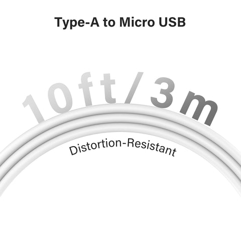 10ft/3m USB-Kabel 5V/2A Geeignet für Typ-A-Eingang