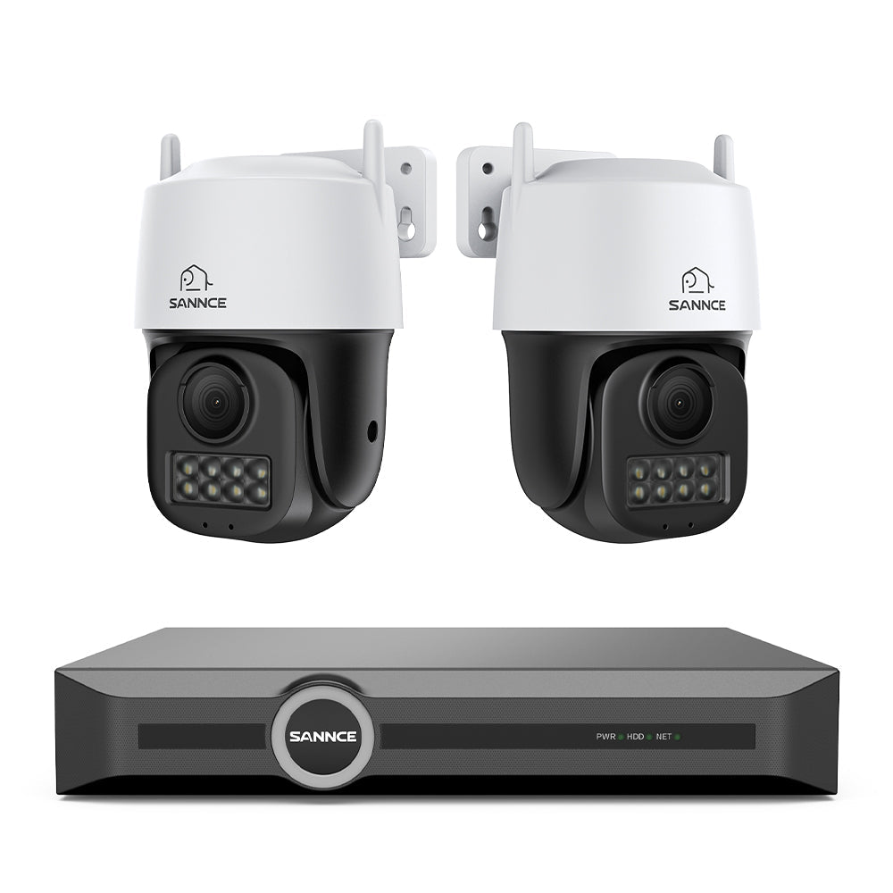 5MP 8 Channel PoE Security System, 6MP NVR + PT IP Cameras, S+265., AI Human & Vehicle Detection, Smart Playback, Smart Notification with Image Attached