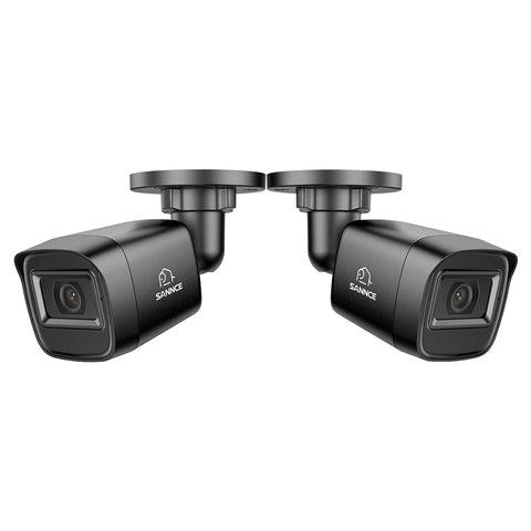 2MP 2 Stück Outdoor Bullet CCTV Kameras, intelligente Erkennung von Personen/Fahrzeugen/Bewegungen (2-Pack)