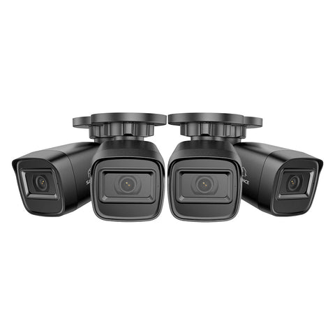 2MP 4 Stück Outdoor Bullet CCTV Kameras, intelligente Erkennung von Personen/Fahrzeugen/Bewegungen (4-Pack)