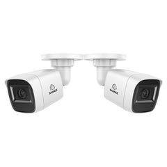 Zertifiziert generalüberholt 2MP 2 Stück Outdoor Bullet CCTV Kameras, intelligente Erkennung von Personen/Fahrzeugen/Bewegungen (2-Pack)
