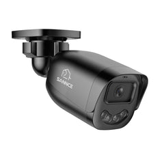 SANNCE 4CH Mini DVR Überwachungskamera-System, 4×1080P Außen-Bullet-Kameras, USB-C-Anschluss, Dual-Light-Farb-Nachtsicht, KI-Erkennung von Personen & Fahrzeugen, bis zu 512GB SD-Speicher, für Zuhause, Garage & Kleinunternehmen
