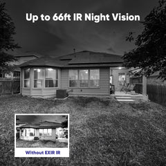 1080p 8CH PT Überwachungskamera System, 4 Stück 2MP Turret Kamera Schwarz & PT Kamera & Hybrid 5-in-1 DVR, 100ft Nachtsicht, Bewegungserkennung, IP66 Wasserdicht