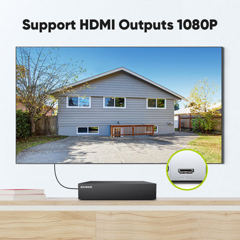 1080P 8-Kanal Wired Security DVR System mit 8pcs 2MP Outdoor Bullet CCTV-Kameras, Smart Human / Vehicle / Motion Detection