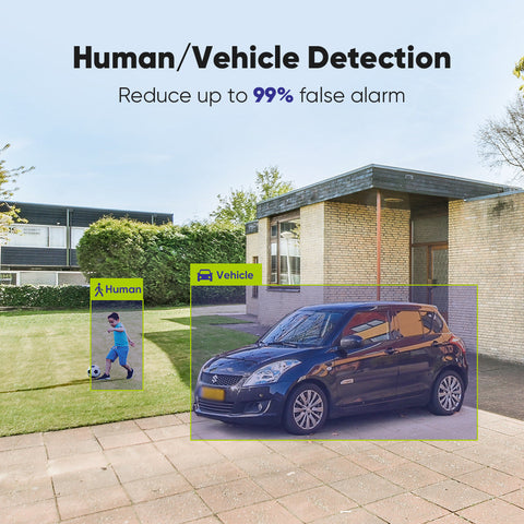 1080p 8CH PT Überwachungskamera System, 4 Stück 2MP Bullet Kamera Weiß & PT Kamera & Hybrid 5-in-1 DVR, 100ft Nachtsicht, Bewegungserkennung, IP66 Wasserdicht