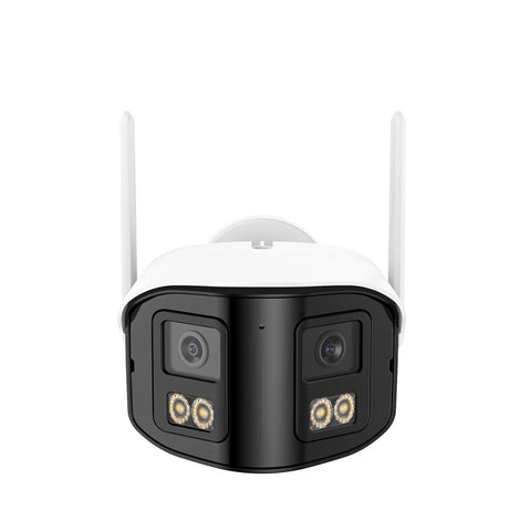 FDQ400 4K 10-Kanal PoE-Sicherheitskamerasystem, 8MP NVR mit 8× 4MP WLAN + PoE IP-Kameras, 170° Ultraweitwinkel, Vollfarb-Nachtsicht bei extrem wenig Licht, Zwei-Wege-Audio, KI-Personenerkennung