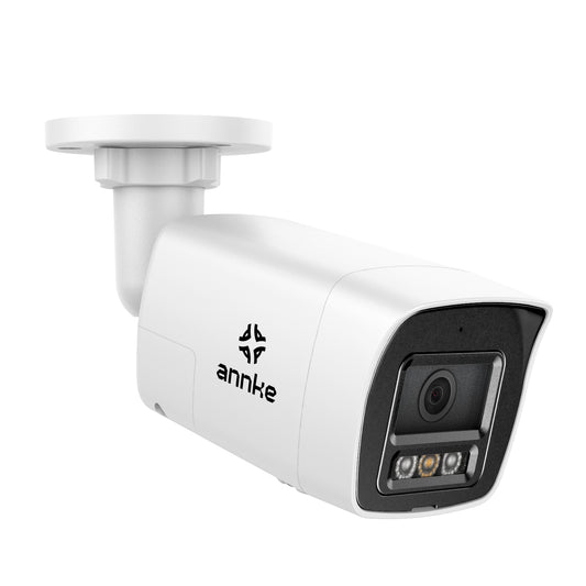 ANNKE 3K Außendoppellicht-PoE-Sicherheitskamera, Tag- und Nachtvision, Erkennung von Personen und Fahrzeugen, H.265+, Zwei-Wege-Audio, max. 512 GB lokaler Speicher, IP67
