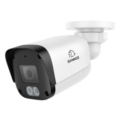 2 STÜCK 5MP Full HD PoE IP-Sicherheitskamera, Nachtsicht, erweiterte Erkennung, IP67 wasserdicht