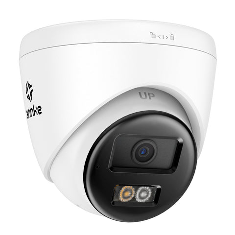 ANNKE 3K Außendoppellicht-PoE-Sicherheitskamera, Tag- und Nachtvision, Erkennung von Personen und Fahrzeugen, H.265+, Zwei-Wege-Audio, max. 512 GB lokaler Speicher, IP67