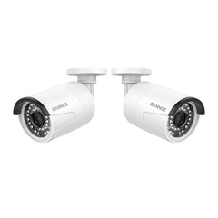 Zertifiziert überholt 5MP Außen/Innen POE Kamera mit Metallgehäuse, IP66 Wasserdicht, für SANNCE N98PBD/N96PBK NVR (2 Stück)