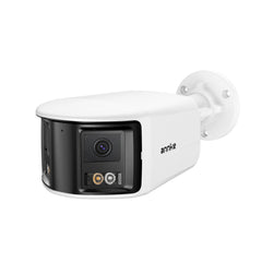 ANNKE FCD800 - 8MP UHD-Doppelobjektiv-PoE-Überwachungskamera für den Außenbereich, 180°-Panoramablick, intelligente Nachtsicht mit Doppellicht, Zweiwege-Audio, aktive Sirene und Alarm, Personen- und Fahrzeugerkennung, IP67
