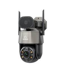5MP 20X Zoom Kugelkamera, intelligente Doppellicht-Nachtvision, AI-gestützte Personenerkennung, 270°-Panorama- und 90°-Neigungsbewegung, Zweiweg-Audio, Cloud- und maximal 128 GB lokaler Speicher, kompatibel mit Alexa