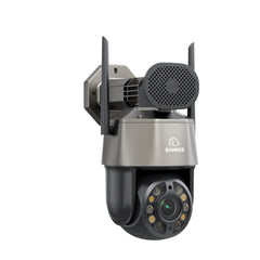 5MP 20X Zoom Kugelkamera, intelligente Doppellicht-Nachtvision, AI-gestützte Personenerkennung, 270°-Panorama- und 90°-Neigungsbewegung, Zweiweg-Audio, Cloud- und maximal 128 GB lokaler Speicher, kompatibel mit Alexa
