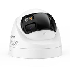 ANNKE FCD800 - 8MP UHD-Doppelobjektiv-PoE-Überwachungskamera für den Außenbereich, 180°-Panoramablick, intelligente Nachtsicht mit Doppellicht, Zweiwege-Audio, aktive Sirene und Alarm, Personen- und Fahrzeugerkennung, IP67