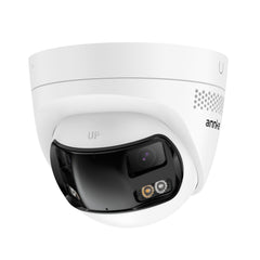 ANNKE FCD800 - 8MP UHD-Doppelobjektiv-PoE-Überwachungskamera für den Außenbereich, 180°-Panoramablick, intelligente Nachtsicht mit Doppellicht, Zweiwege-Audio, aktive Sirene und Alarm, Personen- und Fahrzeugerkennung, IP67