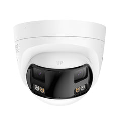 ANNKE FCD800 - 8MP UHD-Doppelobjektiv-PoE-Überwachungskamera für den Außenbereich, 180°-Panoramablick, intelligente Nachtsicht mit Doppellicht, Zweiwege-Audio, aktive Sirene und Alarm, Personen- und Fahrzeugerkennung, IP67