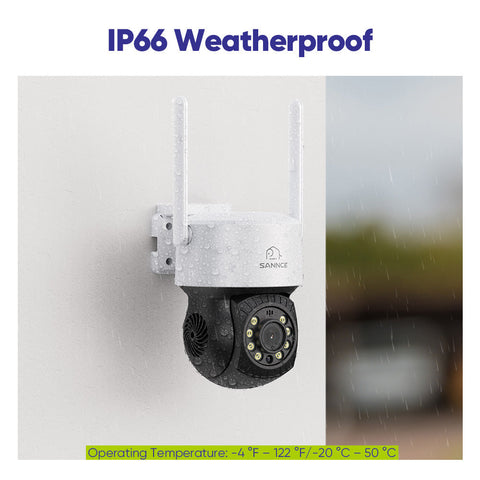 10-Kanal Wireless PT Sicherheitskamerasystem, 5MP NVR mit 10.1'' LCD Monitor, schwenk- und neigbare IP-Kameras, AI Human Detection, Fernzugriff, Smart Motion Alerts, Arbeit mit Alexa