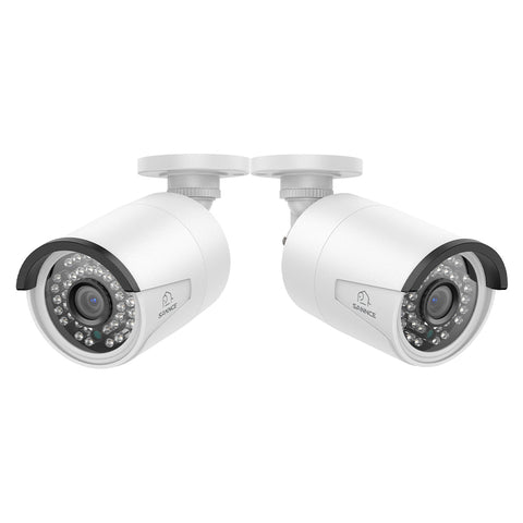Zertifiziert überholt  Packung mit zwei Stück  3MP Full HD PoE IP Bullet-Überwachungskamera mit/Audioaufzeichnung für SANNCE NVR N98PBD/N96PBK