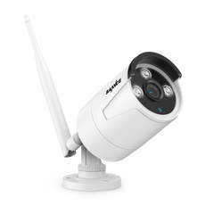 3MP 8-Kanal-Kabelloses Sicherheitskamerasystem, 8MP NVR, 3MP WiFi IP-Kamera, Zweiwege-Audio, IP66 wasserdicht, intelligente KI-Menschenerkennung, funktioniert mit Alexa
