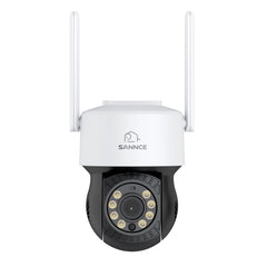 3MP 16-Kanal Kabelloses PT-Überwachungskamerasystem mit 8MP NVR, 10× WLAN-IP-Kameras mit Schwenk- & Neigefunktion, Audioaufzeichnung, KI-Personenerkennung, Alexa-kompatibel