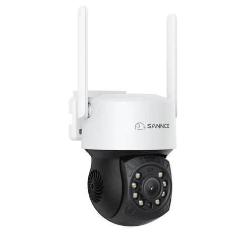 2 Stück Funk Dome-Überwachungskamera für Außen, 4MP Super HD (2560×1440), Vollfarb-Nachtsicht, 350°/90° PT Schwenkbar, 2-Wege-Audio, KI-Personenerkennung,  Kompatibel mit Alexa/Google Assistant
