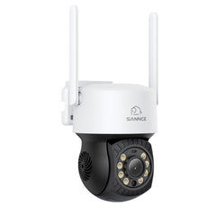 5MP 16-Kanal WLAN Überwachungssystem mit 8MP NVR, PT WiFi Kameras, KI-Personenerkennung, Audio, Alexa (4x PT + 1x Dual-Lens)