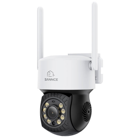 5MP 16-Kanal WLAN Überwachungssystem mit 8MP NVR, PT WiFi Kameras, KI-Personenerkennung, Audio, Alexa (2x PT + 1x Dual-Lens)