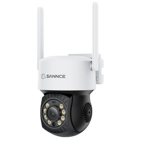 3MP 16-Kanal Kabelloses CCTV-PT-Kamerasystem mit 8MP NVR, 6× 3MP WLAN-IP-Kameras mit Schwenk- & Neigefunktion, Audioaufzeichnung, KI-Personenerkennung, Alexa-kompatibel