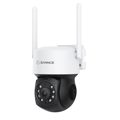 2 Stück Funk Dome-Überwachungskamera für Außen, 4MP Super HD (2560×1440), Vollfarb-Nachtsicht, 350°/90° PT Schwenkbar, 2-Wege-Audio, KI-Personenerkennung,  Kompatibel mit Alexa/Google Assistant