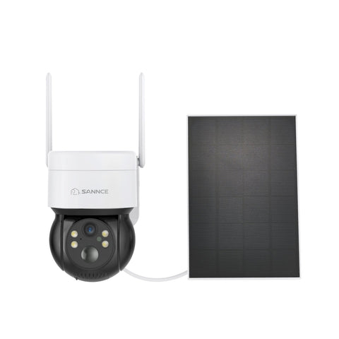 2 Stück WLAN IP Überwachungskamera Aussen Akku mit Solarpanel, 4MP Super HD (2560x1440), 350°/90° PT Schwenkbar, Farbnachtsicht, 2-Wege-Audio, Kompatibel mit Alexa