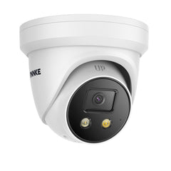 ANNKE C800X - 4K Outdoor PoE Security Camera, 1/1.8'' BSI Sensor, f/1.6 Aperture (0.003 Lux), Siren & Strobe Alarm, Two-Way Audio, Human & Vehicle Detection, Perimeter Protection, Works with Alexa, All-Metal Housing