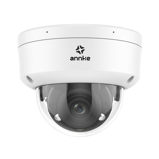 4K 4X Optisches Zoom PoE Außensicherheitskamera, 2,8 - 12 mm Motorisiertes Variabilitätobjektiv, ANNKE Smart Dual Light Night Vision, Bewegungserkennung 2.0, integriertes Mikrofon