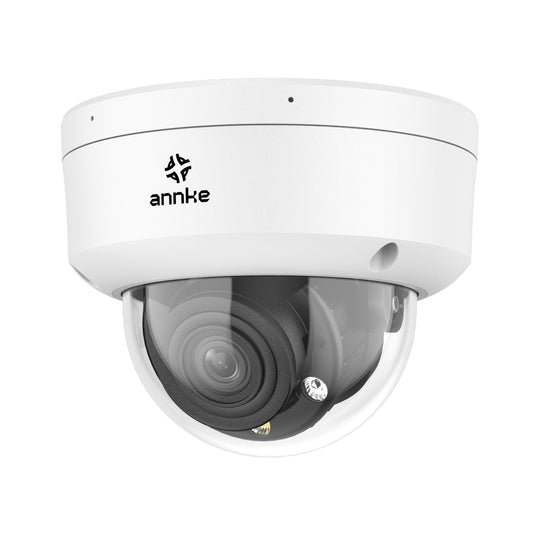 4K 4X Optisches Zoom PoE Außensicherheitskamera, 2,8 - 12 mm Motorisiertes Variabilitätobjektiv, ANNKE Smart Dual Light Night Vision, Bewegungserkennung 2.0, integriertes Mikrofon