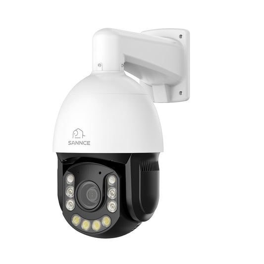 4K 8MP Outdoor PTZ PoE Sicherheitskamera – 20-facher optischer Zoom, KI-Menschen- & Fahrzeugerkennung, Smart Tracking, Zwei-Wege-Audio, ONVIF, IP66 wasserdicht