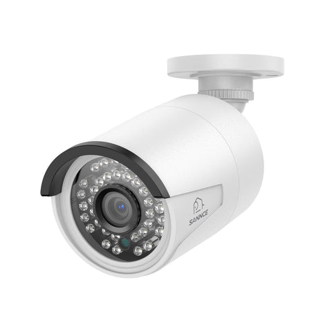 4K 8-Kanal PoE Überwachungssystem mit 5X 8MP Kameras, 1X 20X PTZ + 4X Bullet IP Kameras, Auto-Tracking, Gegensprechfunktion & Nachtsicht