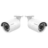 2 Stück 3MP Außen/Innen POE Kamera, Metallgehäuse, IP66 Wasserdicht, für SANNCE N98PBD/N96PBK NVR