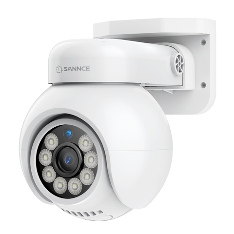 4K 8-Kanal PoE Überwachungssystem mit 7X 8MP Kameras, 1X 20X PTZ + 4X Bullet + 2X PT IP Kameras, Auto-Tracking, Gegensprechfunktion & Nachtsicht