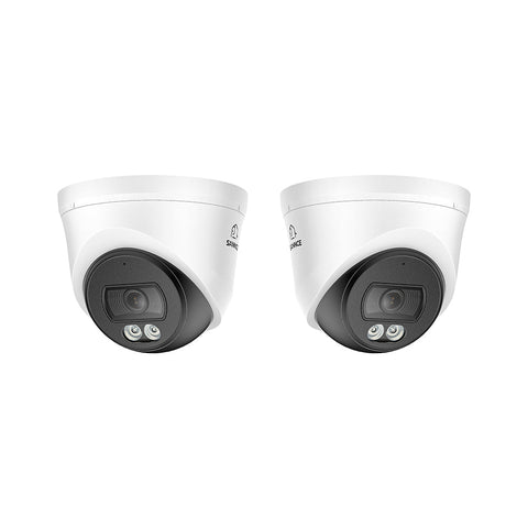 WD800 - Add-on 4K POE Dome Security Camera w/ Audio, AI Detection, Wider-Angle, Dual-Light Color Night Vision, IP67 Waterproof