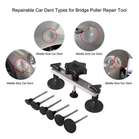 Hochwertige Car Dent Removal Kit Powerfully Pops Car Dents Paintless Dent Repair Kit mit Brücke Puller
