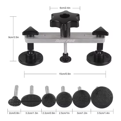 Hochwertige Car Dent Removal Kit Powerfully Pops Car Dents Paintless Dent Repair Kit mit Brücke Puller