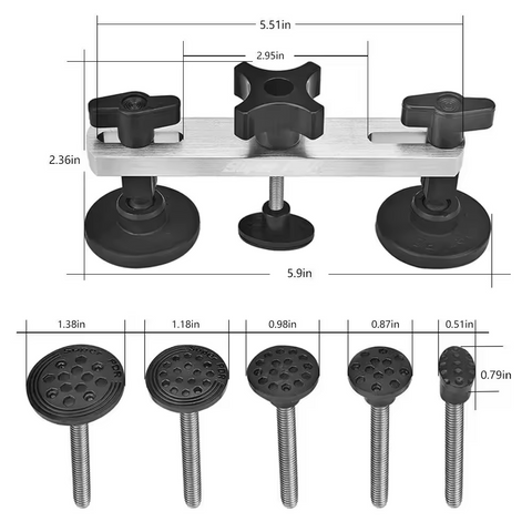Hochwertige Car Dent Removal Kit Powerfully Pops Car Dents Paintless Dent Repair Kit mit Brücke Puller