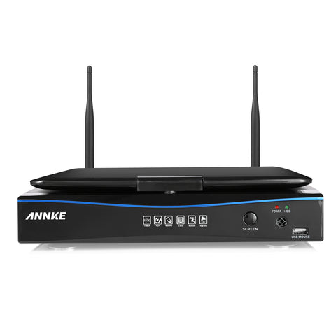 ANNKE 1080P Wireless Video Security NVR, H.264+, Fernzugriff, Bewegungserkennung