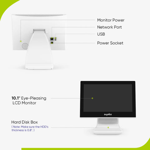 10-Kanal Wireless PT Sicherheitskamerasystem, 5MP NVR mit 10.1'' LCD Monitor, schwenk- und neigbare IP-Kameras, AI Human Detection, Fernzugriff, Smart Motion Alerts, Arbeit mit Alexa