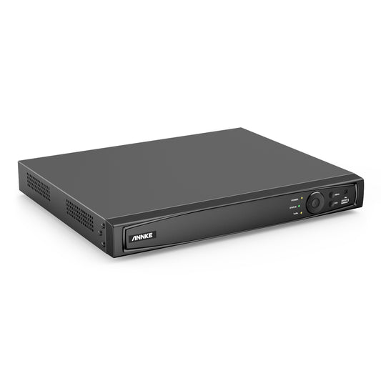 ANNKE 4K 16-Kanal-H.265+-PoE-NVR, mit zwei Festplattenlaufwerksbuchsen, RTSP-Unterstützung, Kompatibel mit Alexa
